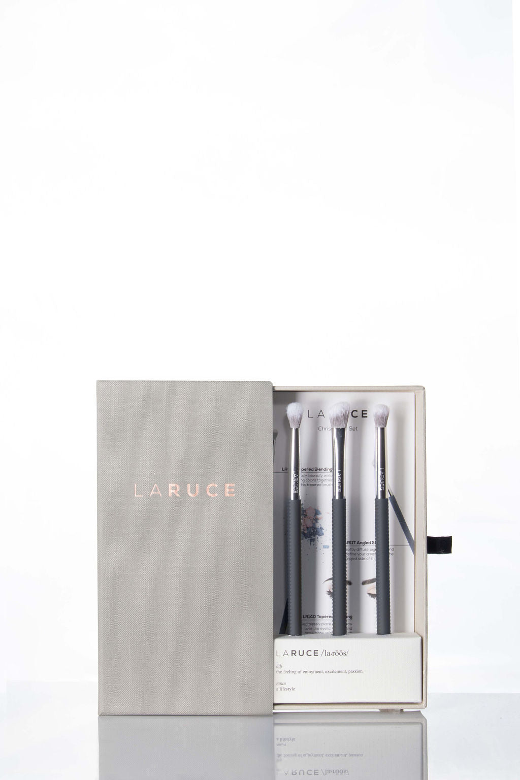 Chris 3-Piece Makeup Brush Set - LARUCE Beauty