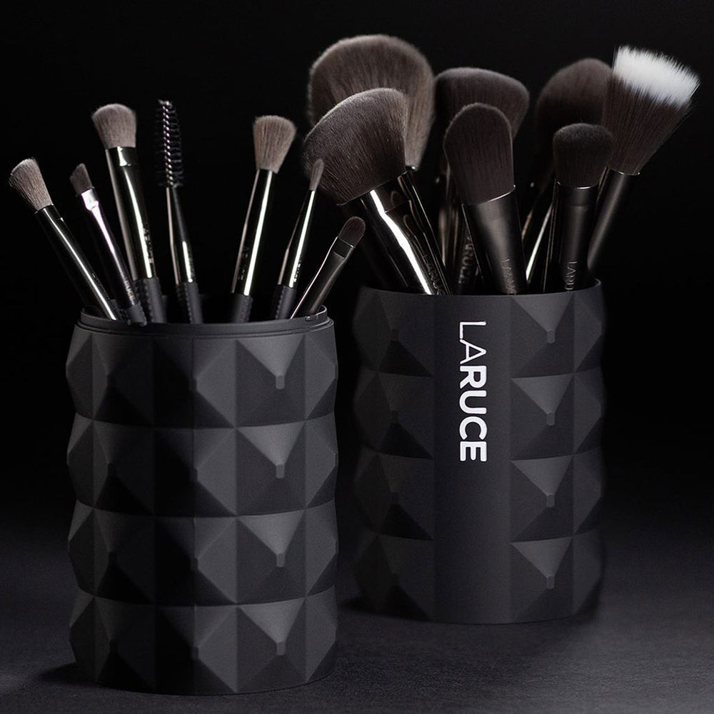 Laruce Lr316 Duo Fibre Makeup Brush in Denim New in Sleeve Msrp