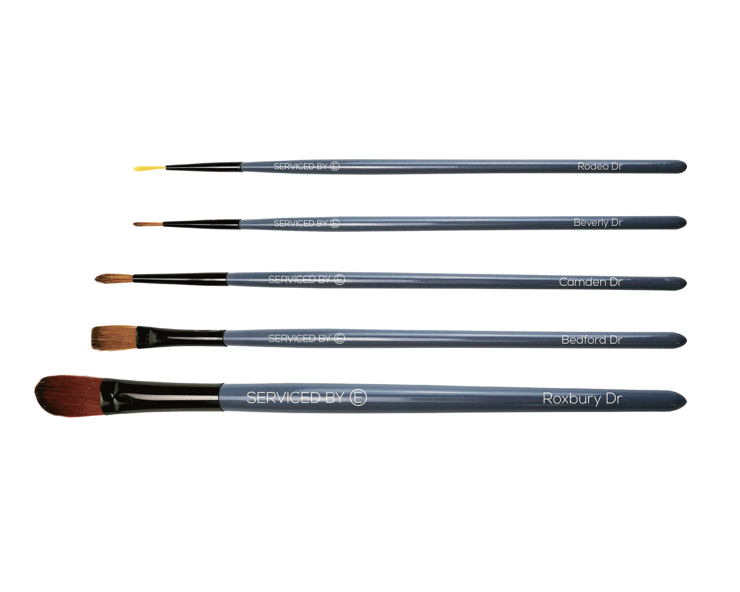 Limited Edition Beverly Hill's Edition Art Brushes with Serviced by E - LARUCE Beauty