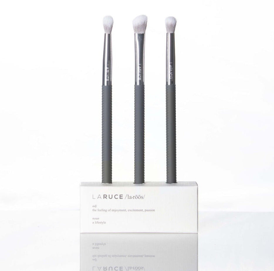 Chris 3-Piece Makeup Brush Set - LARUCE Beauty