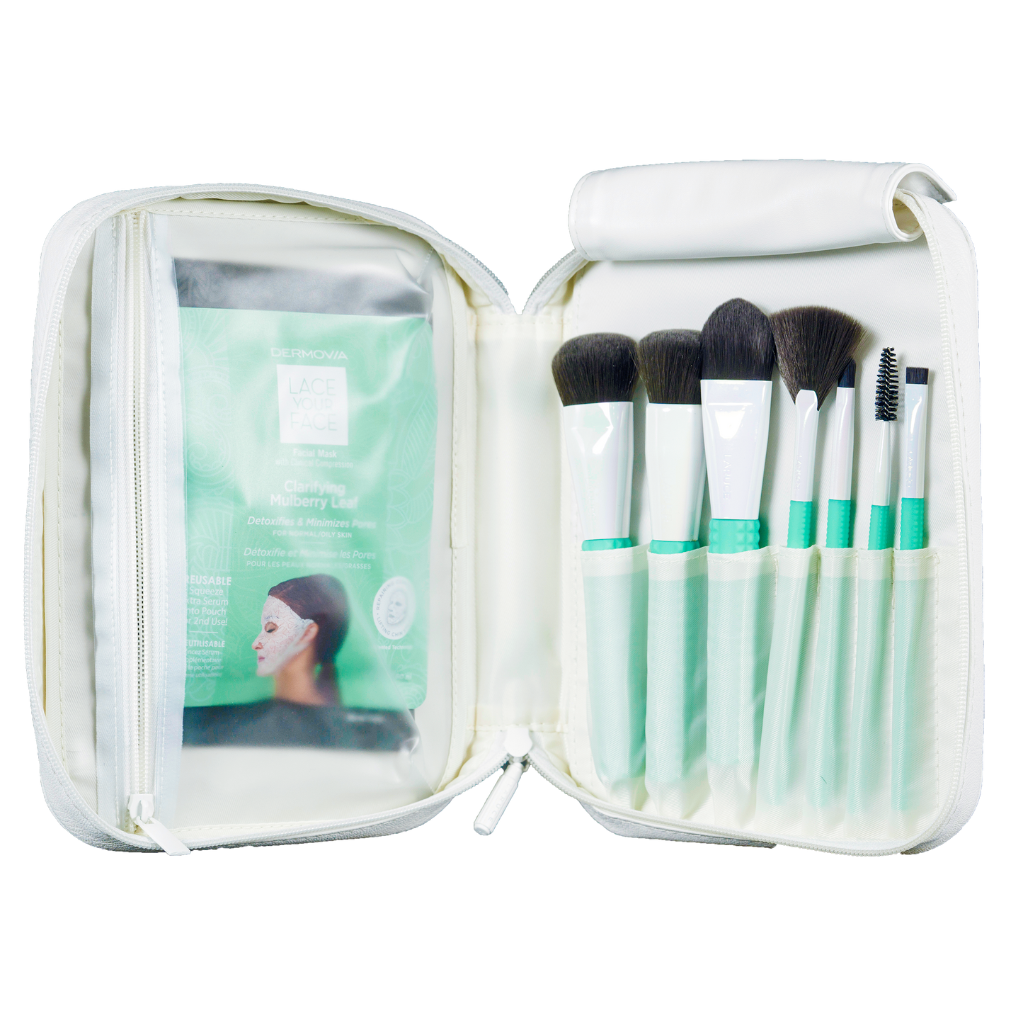 LARUCE x Dermovia Essential Facial Brush Set - LARUCE Beauty