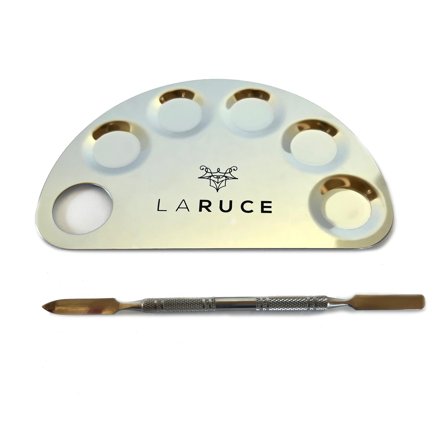 LARUCE Mixing Plate + Spatula - LARUCE Beauty