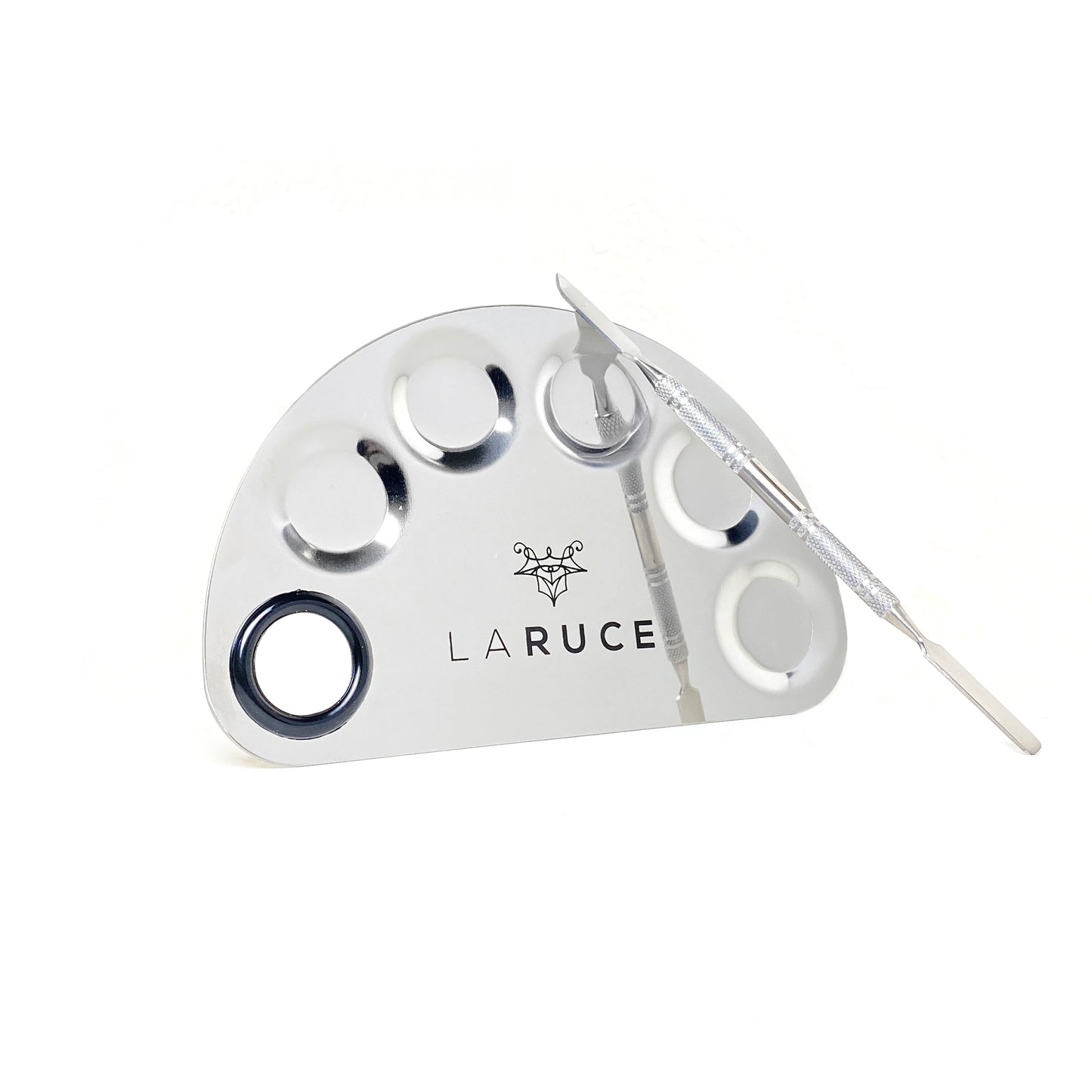 LARUCE Mixing Plate + Spatula - LARUCE Beauty